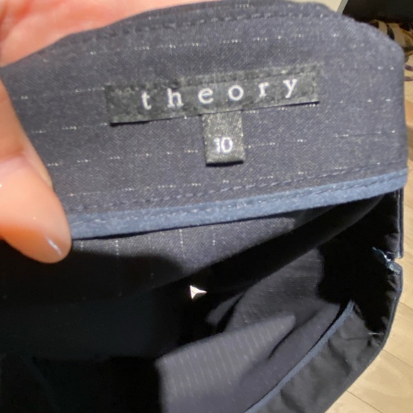 Theory Navy Skirt Size 10 - Picture 2 of 3